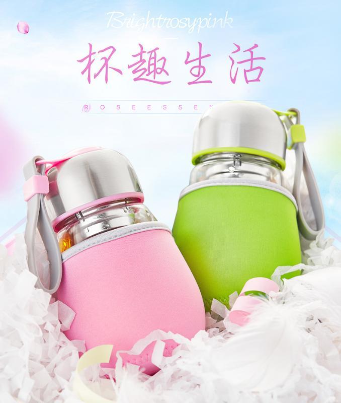 玻璃企鹅杯定制logo